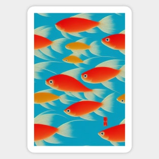 Fish pattern, a perfect gift for Anglers, Fisherman or any Nature Lover #2 Sticker